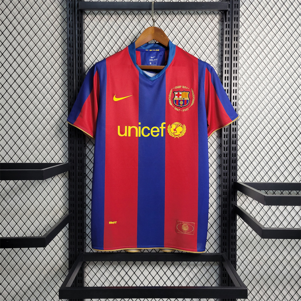 Barcelona Retro 07-08 Home Stadium Jersey